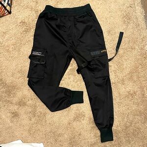 SOLD - AELFRICEDEN Streetwear Men’s Joggers Techwear cargos with straps